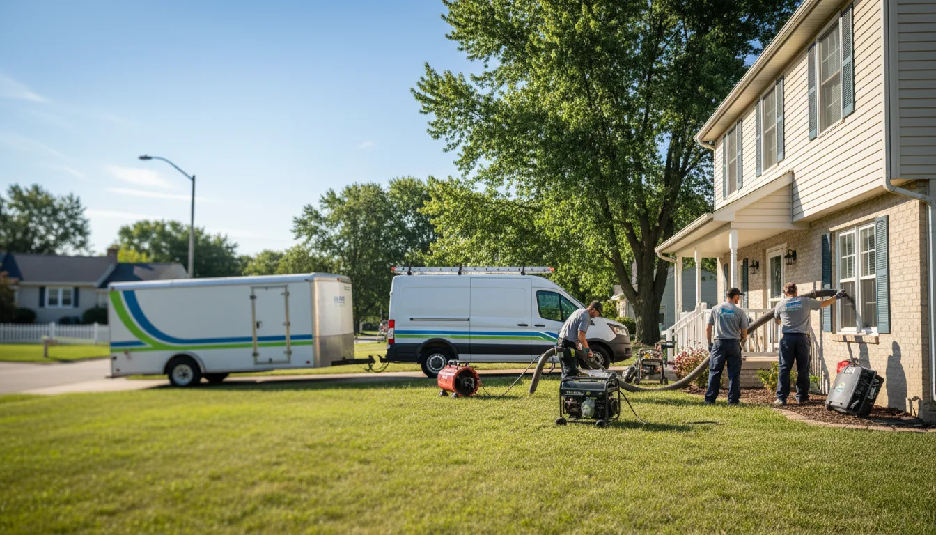 Flooded Basement Restoration And Cleanup With Repair in Laketon, IN near me